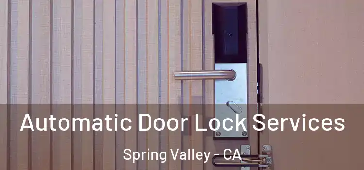 Automatic Door Lock Services Spring Valley - CA