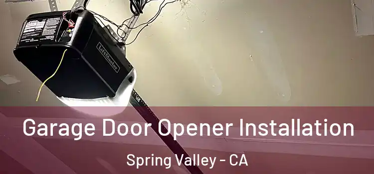  Garage Door Opener Installation Spring Valley - CA