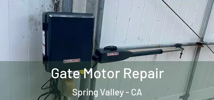 Gate Motor Repair Spring Valley - CA