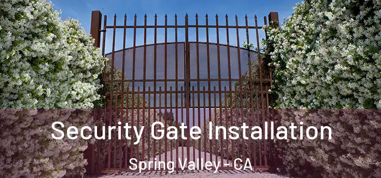 Security Gate Installation Spring Valley - CA